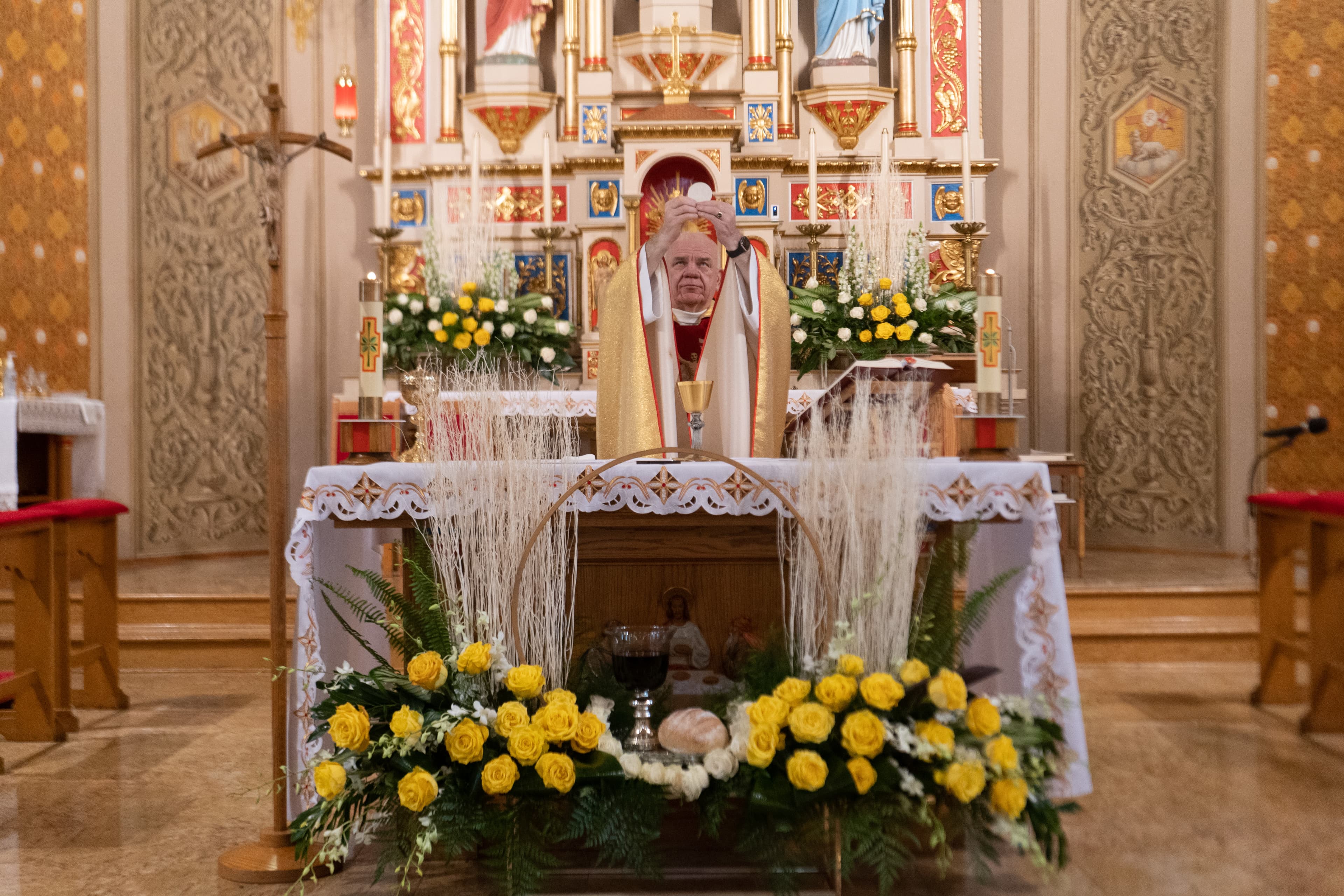 Mass and Confession background